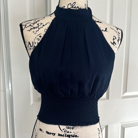 Elegant Navy Blue Sadie and Sage Halter Top - Picture 4 of 8